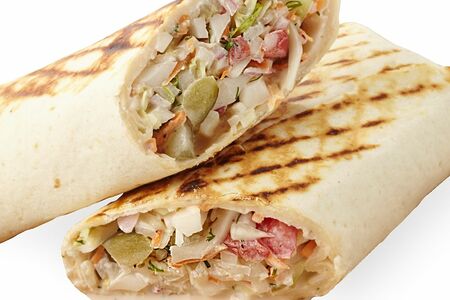 Шаверма с овощами в лаваше