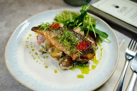 Филе Сибаса и Шпинат