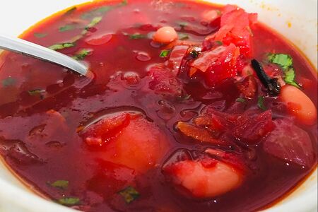 Борщ с фасолью