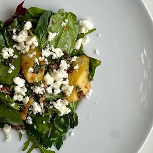 Баклажан, цукини, мягкий сыр