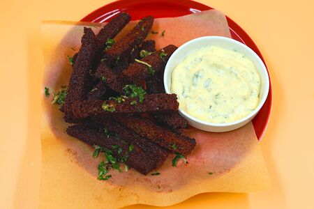 Гренки имбирные