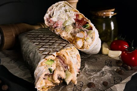 Krusty Shava с говядиной и соусом BBQ