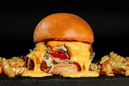 Одиночный куриный бургер