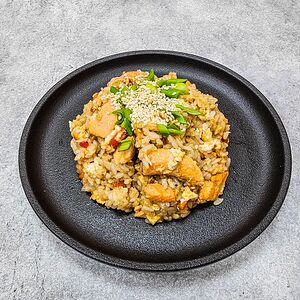 Тяхан с лососем