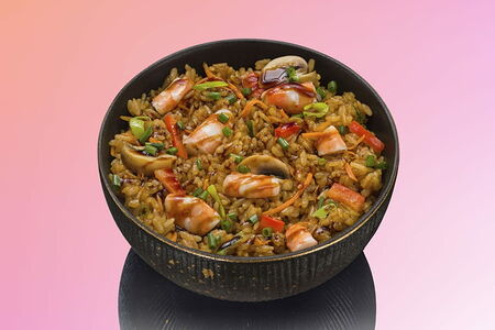 Тяхан с креветкой