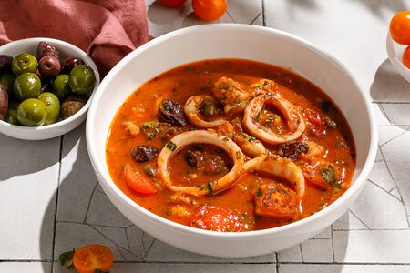 Суп с морепродуктами