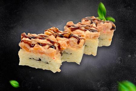 Пресс-суши с лососем