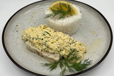 Треска по-польски с гарниром