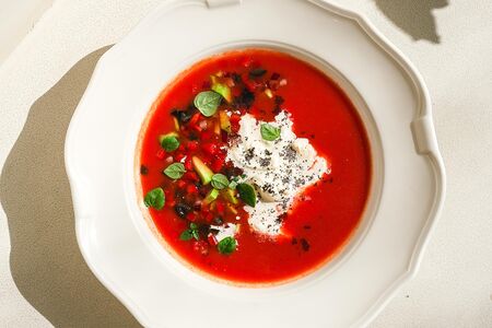 Гаспачо со страчателлой