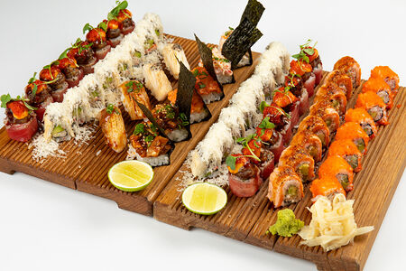 Сет №2(16)Калиф, маслян2, тунец2, краб,(маслян2, треска2),(уг2краб2лос2)