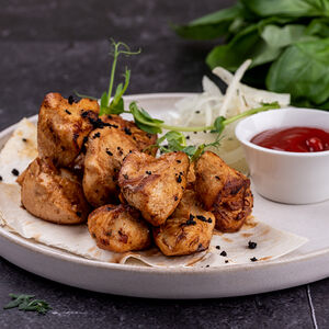 Шашлык куриный на лаваше
