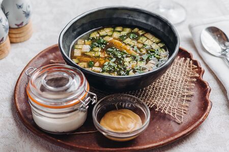 Окрошка на квасе