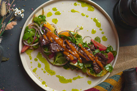 Салат из говяжьей вырезки