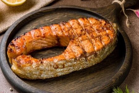 Семга на углях