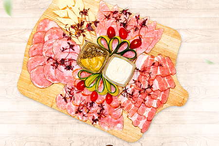 Тарель мясных деликатесов Губернский гастроном