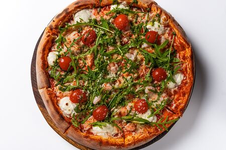 Пицца с креветками