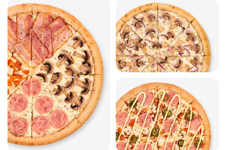 Комбо №6: Пиццы Горыныч, Четыре сезона и Цыпленок Ранч