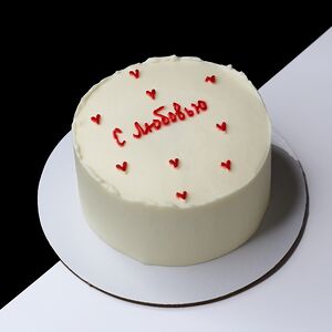 Мини-торт сливочное печенье с надписью