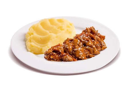 Картофельное пюре с терияки