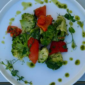 Брокколи с болгарским перцем