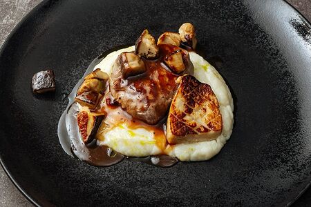 Тендерлоин с белыми грибами