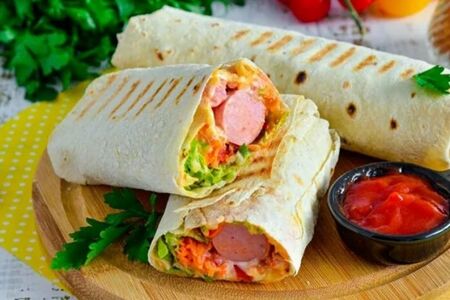 Шаурма с сосиской