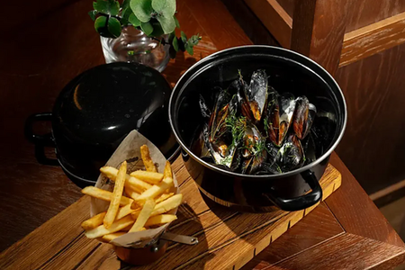 Мидии Чеснок-сливки