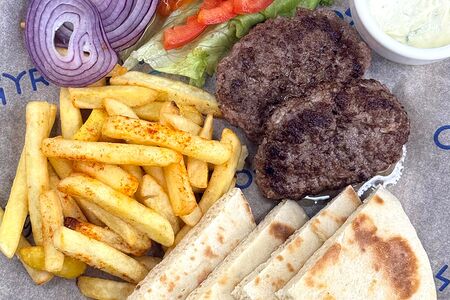 Открытый гирос с бифтеки