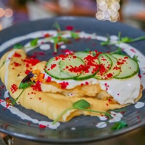 Треска с устричным пюре