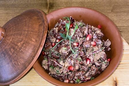 Лобио с орехами