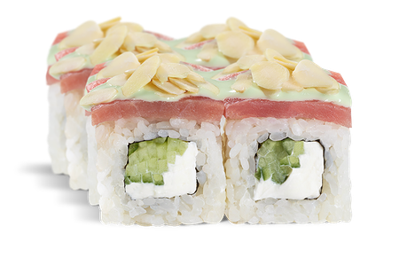 Ролл С тунцом и миндалём