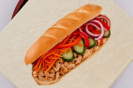 Шаурма в багете Новоросс с курицей