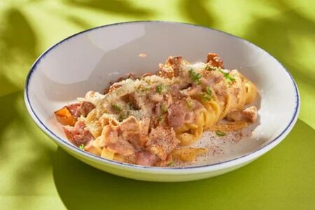 Карбонара с лисичками