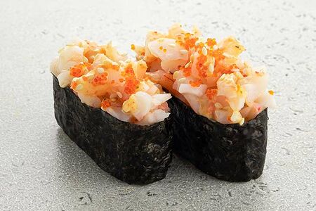 Острые суши с креветкой (2 шт)