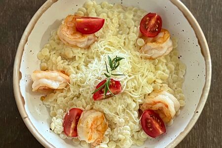 Птим птим с королевскими креветками