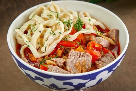 Лагман с говядиной