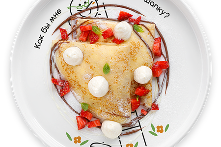 Блинчики с кремом и нутеллой