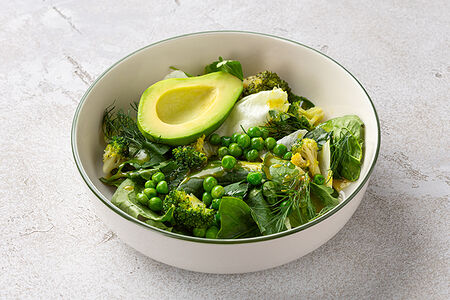 Большой зеленый салат