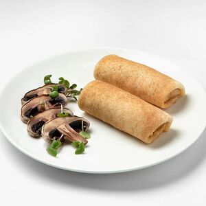 Блины с курицей и грибами