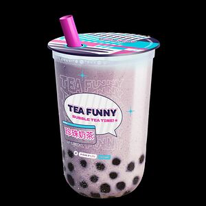 Фьюжн-шейк Фанни таро с шариками черники М