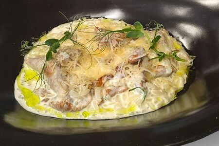 Ризотто с лисичками и сыром