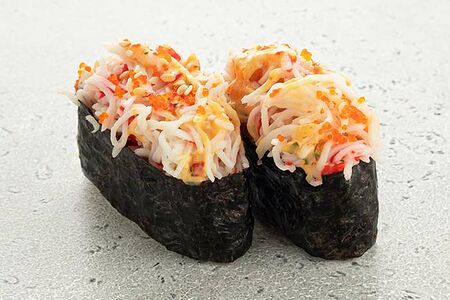 Острые суши с крабом (2 шт)