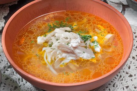 Домашний куриный суп
