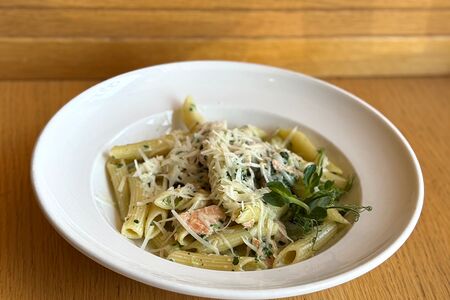 Паста с лососем