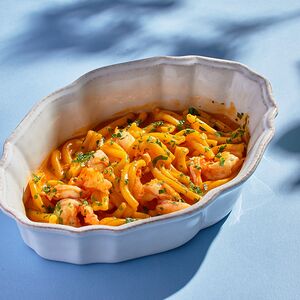 Казаречче с креветками