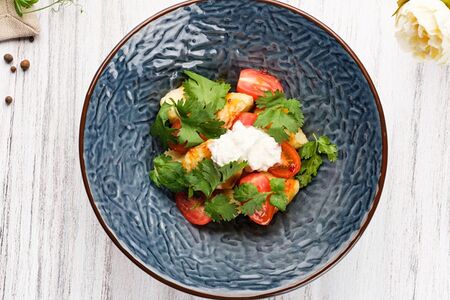 Баклажаны в карамели с сыром страчателла