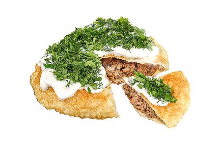 Чебурек-пирог с курицей
