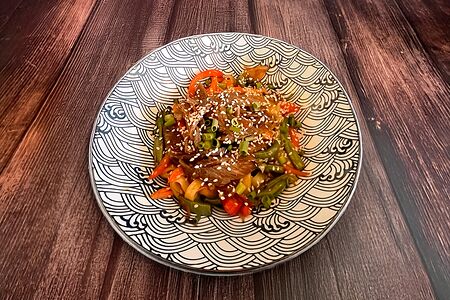 Удон с говядиной