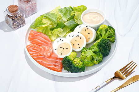 Завтрак с лососем