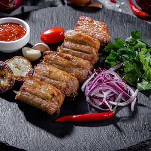 Шашлык из свиных ребрышек 